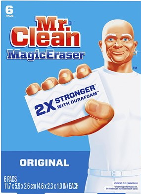 Mr. Clean® Original Magic Eraser™ Cleaning Pads, White, 6/Pack